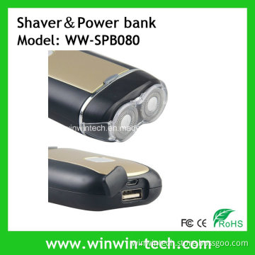 All-Purpose 4400mAh Power Bank with Shaver